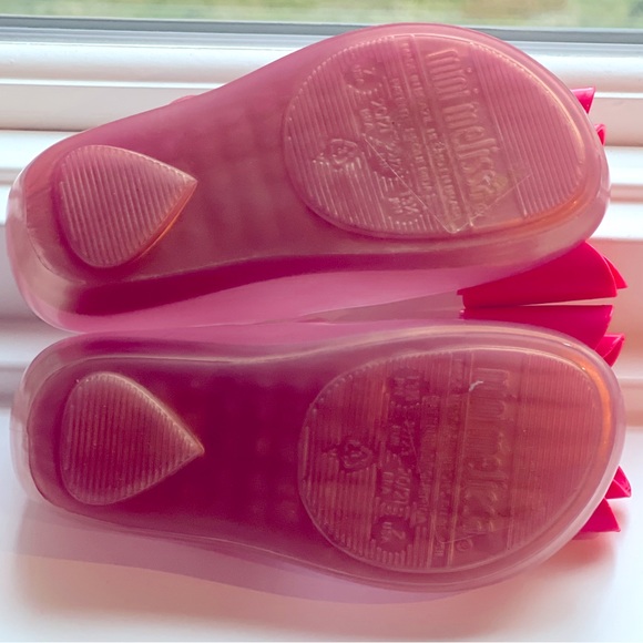 Mini Melissa Mary Janes NWT Bow Pink - Picture 4 of 6